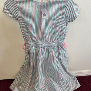 J. Crew Factory Blue and Pink Dolman Sleeve Sundress